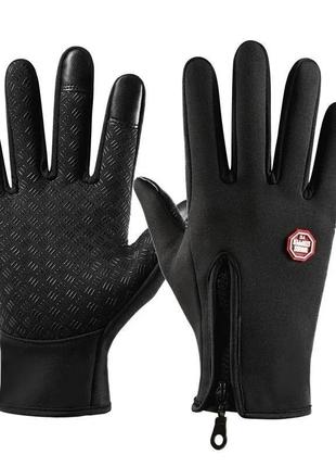 Зимние неопреновые перчатки сенсорные флисовые