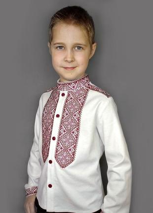 Підліткова дитяча сорочка вишиванка для хлопчика2 фото
