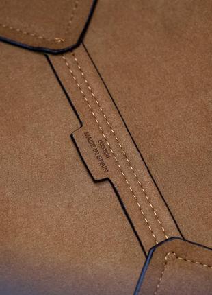 Жіноча сумка - шопер loewe medium puzzle leather tote bag чорна6 фото