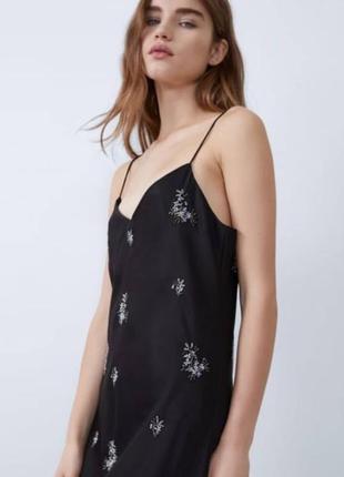 Шикарное черное платье из комбинации zara6 фото