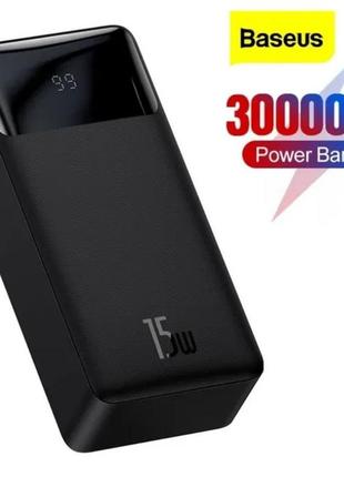 Повербанк 30000 baseus 3а 15w bipow power bank зарядка iphone умб