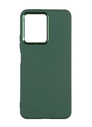 Чехол silicone cover metal frame aa xiaomi redmi note 12 pro+ 5g army green