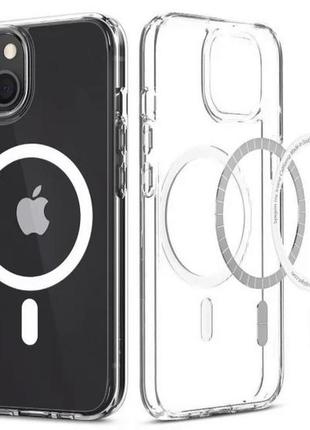 Противоударный чехол для iphone 13 прозрачный magsafe