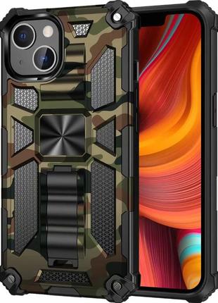 Противоударный чехол для iphone 13 камуфляж магнит