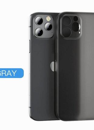 Ультратонкий чохол для iphone 12 blue напівпрозорий матовий пластик