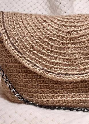 Сумка женская из джута