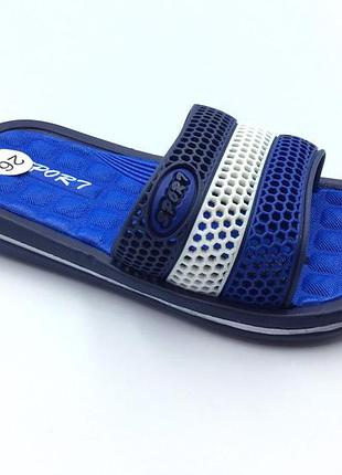 Шльопки для хлопчиків alemy kids 854-6b1/25 темно-сині 25 розмір