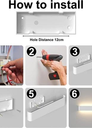 Світлодіодні настінні світильники changm у приміщенні 40 см, 2 шт. 16 вт алюмінієві...