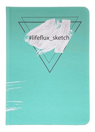 Скетчбук акварельный #lifeflux_sketch бермуды а5 твердый переплет 108 страниц мятный3 фото