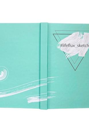 Скетчбук акварельный #lifeflux_sketch бермуды а5 твердый переплет 108 страниц мятный4 фото