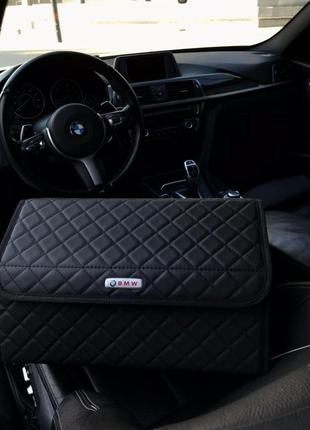 Органайзер в багажник авто lexus от carbag черный с черной строчкой и черной окантовкой8 фото