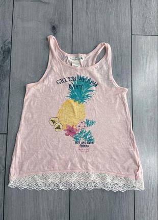 Майка топ h&amp;m ананас