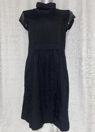 Платье сукня кожзам