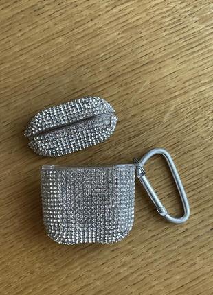 Чехол на airpods со стразами