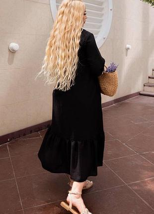 Стильное легкое платье свободного кроя 🩷2 фото