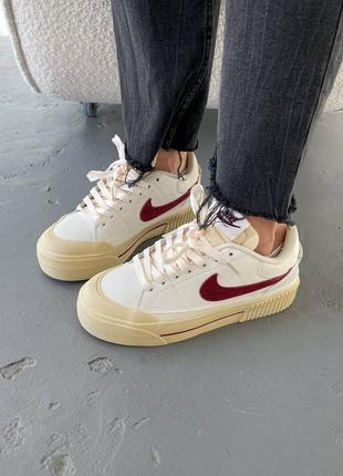 Женские кроссовки nike court legacy lift3 фото