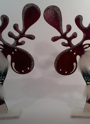 Новогодние олени. декор. рождество