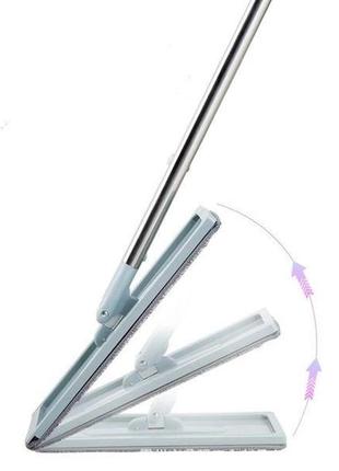 Швабра - лентяйка с ведром и автоматическим отжимом 2 в 1 hand free cleaning mop...