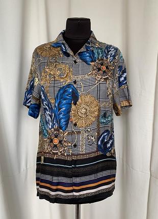 Сорочка рубашка в вінтажному стилі гавайська віскоза