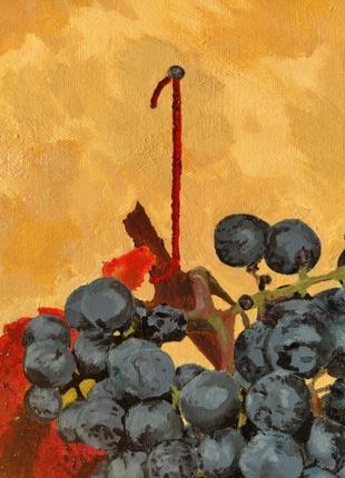 Натюрморт "виноград". 07/2022. полотно на подрамнике.4 фото