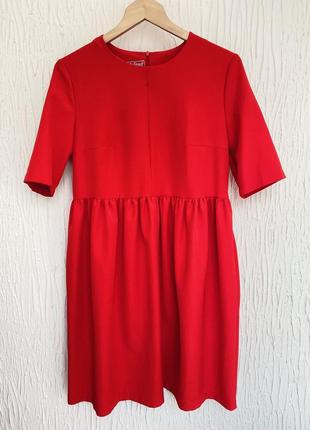 Платье красное1 фото