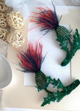 Будяк брошь 8