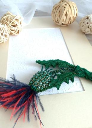 Будяк брошь 2