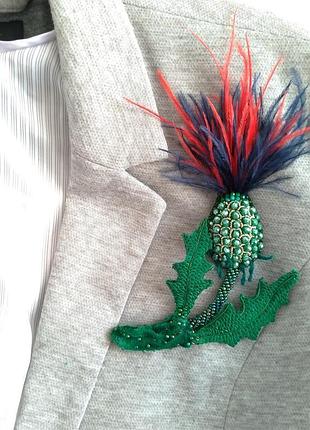 Будяк брошь 3