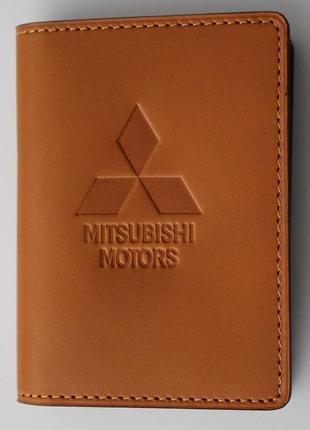 Обложка для прав mitsubishi желтая 5070