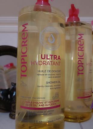 Topicrem ultra-hydrating shower oil 1000 мл  гель для душа