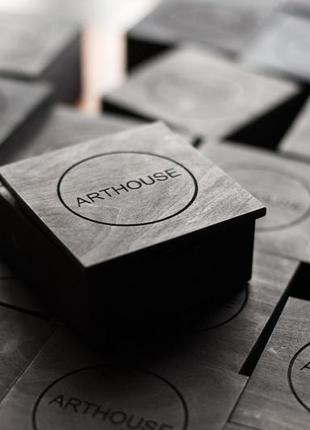 Брендовые коробки черного цвета от 60 шт. гравировка логотипа на упаковке. коробки для бренда.8 фото