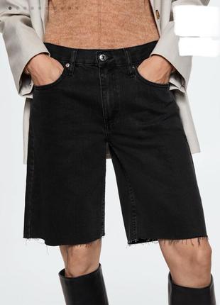Джинсовые шорты бермуды mango 34р