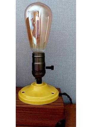 Настільна лампа ручної роботи в стилі лофт3 фото