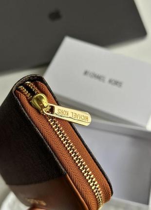 👜 michael kors wallet brown/ginger7 фото