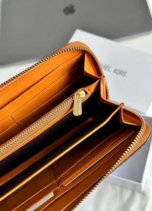 👜 michael kors wallet brown/ginger9 фото