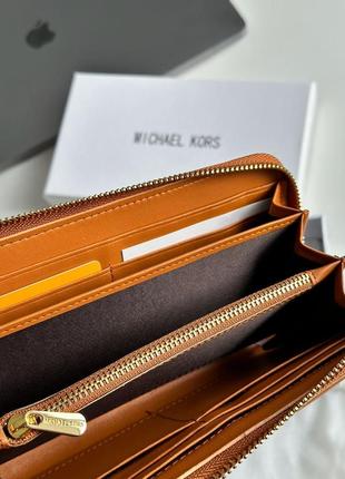 👜 michael kors wallet brown/ginger8 фото