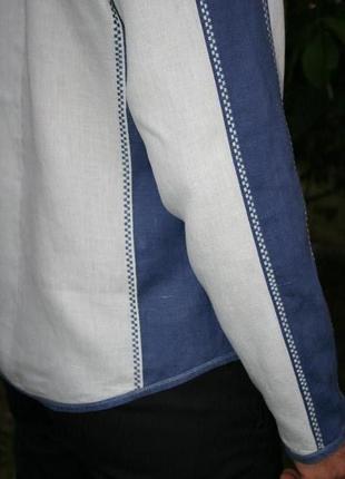 Рубашка льняная мужская звезда эрцгаммы4 фото