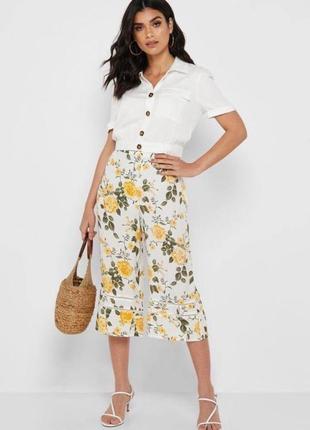 Широкі укорочені штани в кольорах miss selfridge