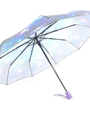 Оригинальный прочный женский зонт автомат с 9 карбоновыми спицами от universal