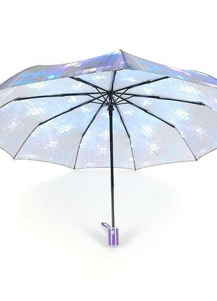 Оригинальный прочный женский зонт автомат с 9 карбоновыми спицами от universal