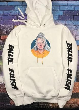 Толстовка біла loys billie eilish