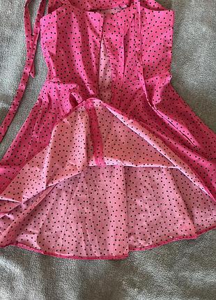 Літня сукня яскравого рожевого кольору4 фото