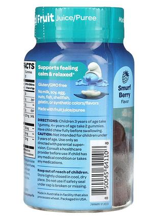 The smurfs kids gummy calm and relaxed smurf berry для детей от 3 лет 40 жевательных...