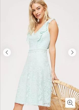 Новейшее гипюровое платье в мятном цвете от dorothy perkins, 48