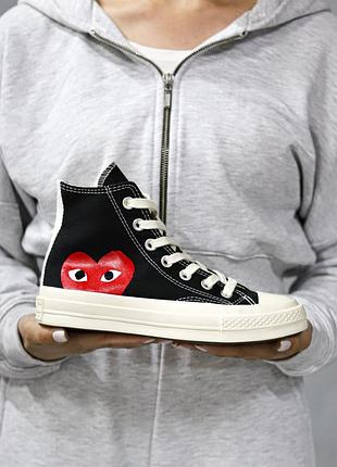 Кеди comme des garcons play x converse