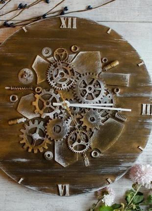 Настенные часы из дерева и метала ′texas time′