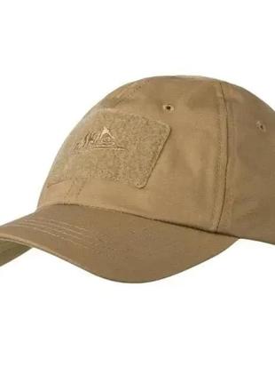 Кепка, бейсболка тактична військова helikon policotton ripstop coyote койот