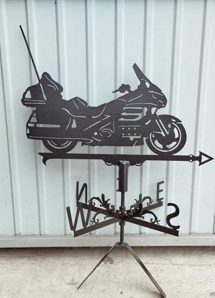 Флюгер мотоцикл honda gold wing, флюгер на дах з металу 2 мм.
