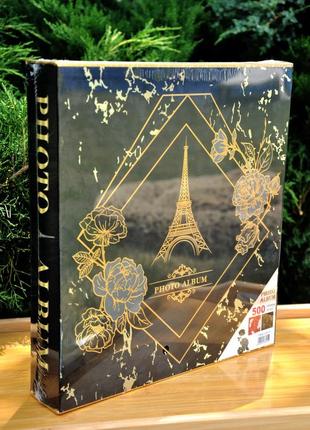 Фотоальбом "эйфелева башня", 500 фото,10×15 см (только плёночный карман для фото)