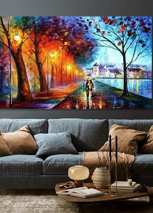 Картина холст в гостиную / спальню закохана пара mlp 91